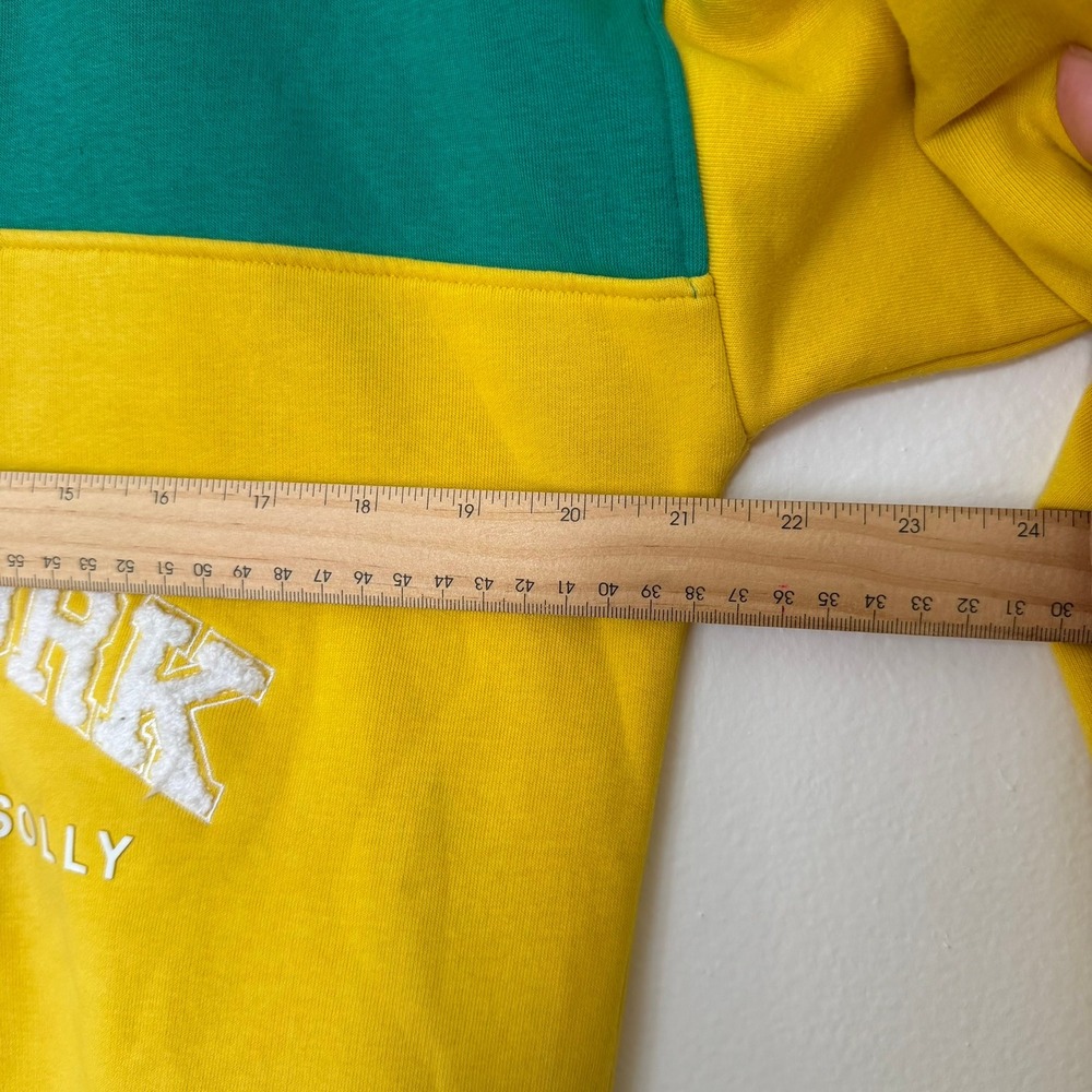 Allen Solly Youth 16 Years Colorblock Quarter Zip Flecce Sweatshirt - Picture 10 of 14